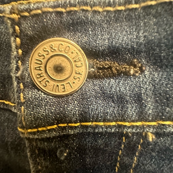 Levi's 513 Slim Straight Jeans Size 36x30 Men's Dark Wash - Picture 4 of 9